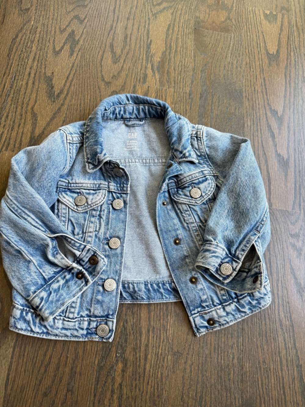 GAP Kids Washed Light Blue Denim Jacket